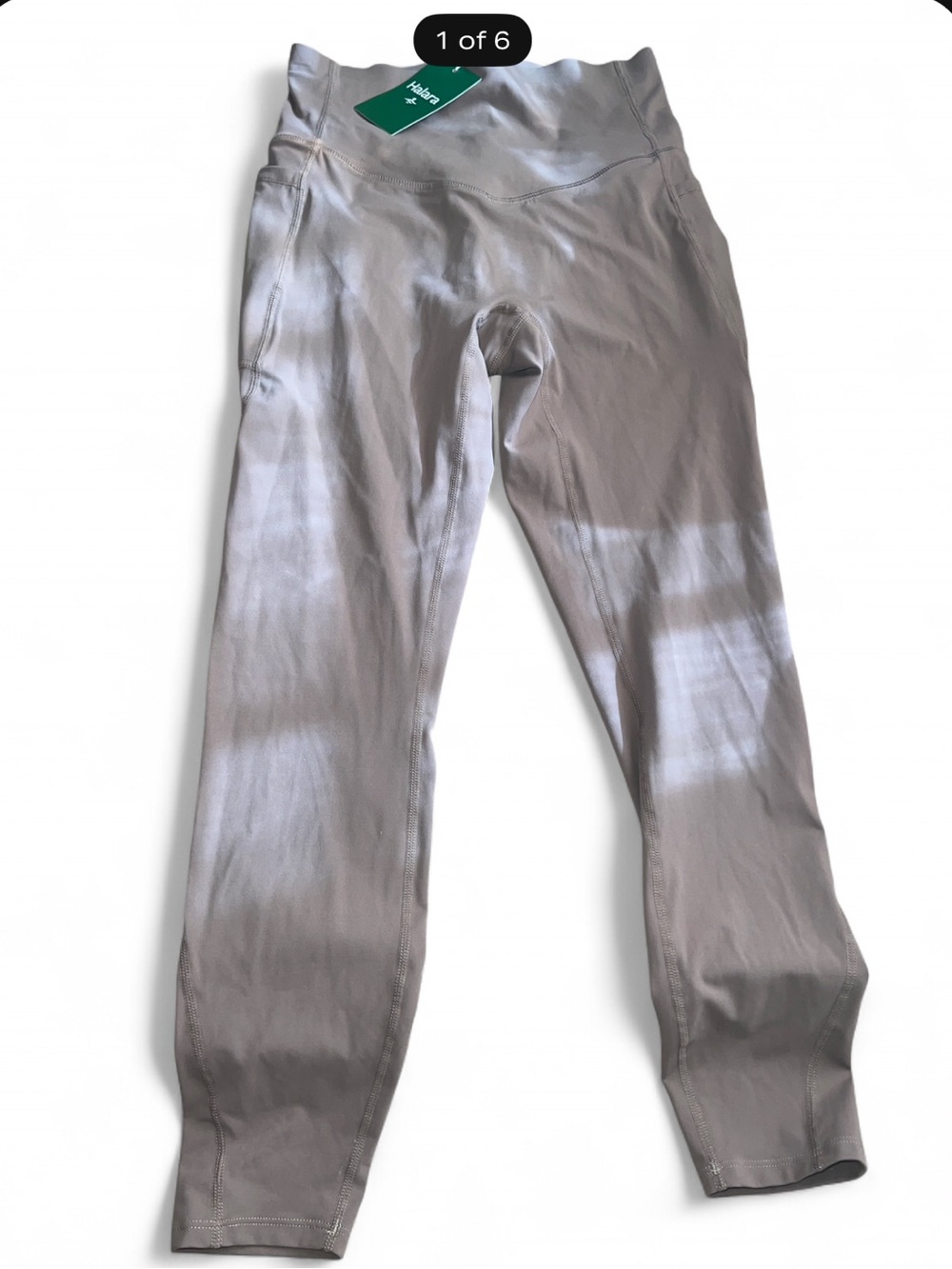 HALARA Women's High-Waist Leggings in Light Taupe NWT